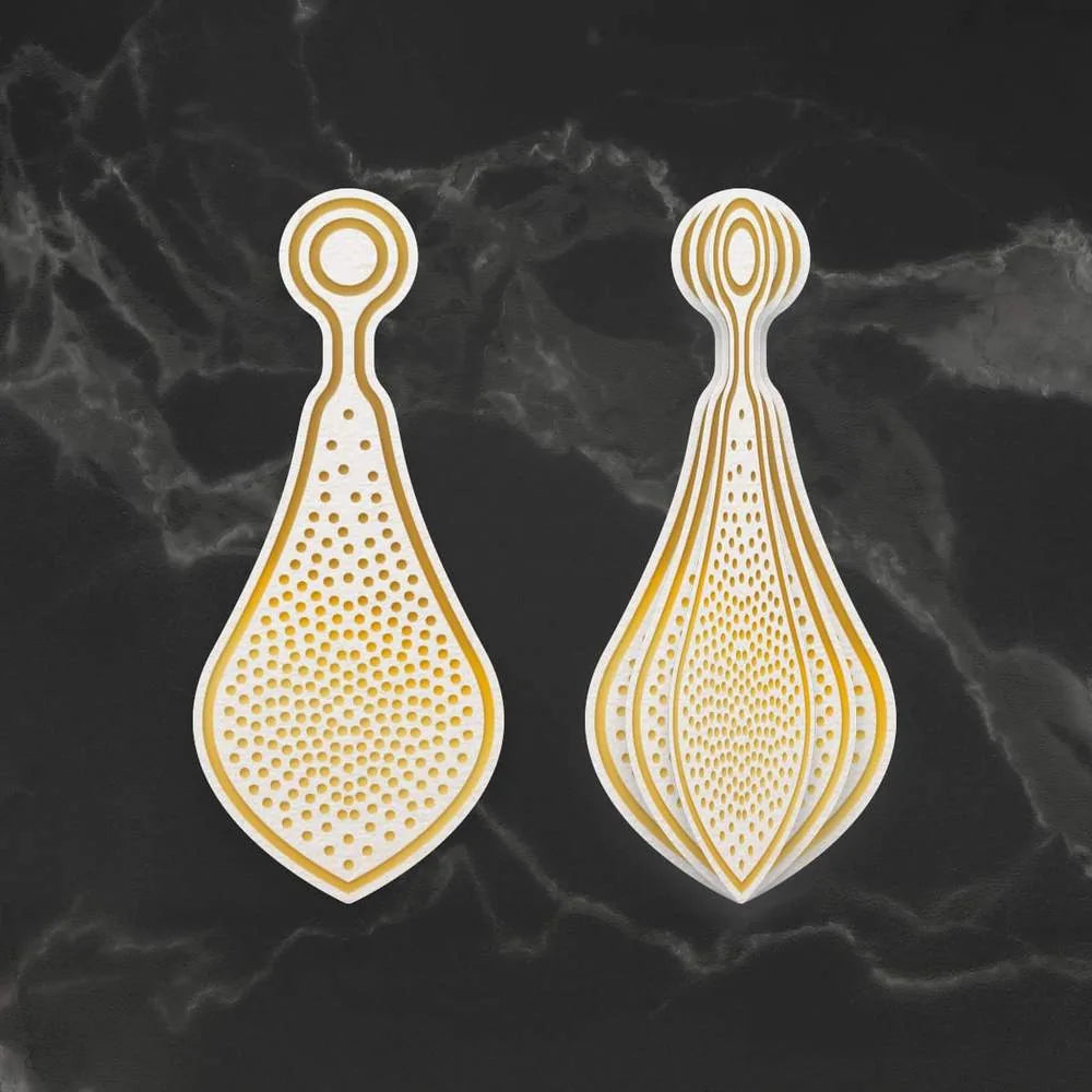 Cut, Foil and Emboss Die - Dimensional Decorations - Stippled Bauble