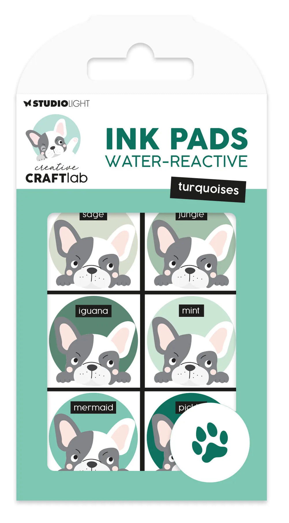 CCL Ink Pads Water-Reactive Turquoises Essentials 6 PC — Ecstasy Crafts