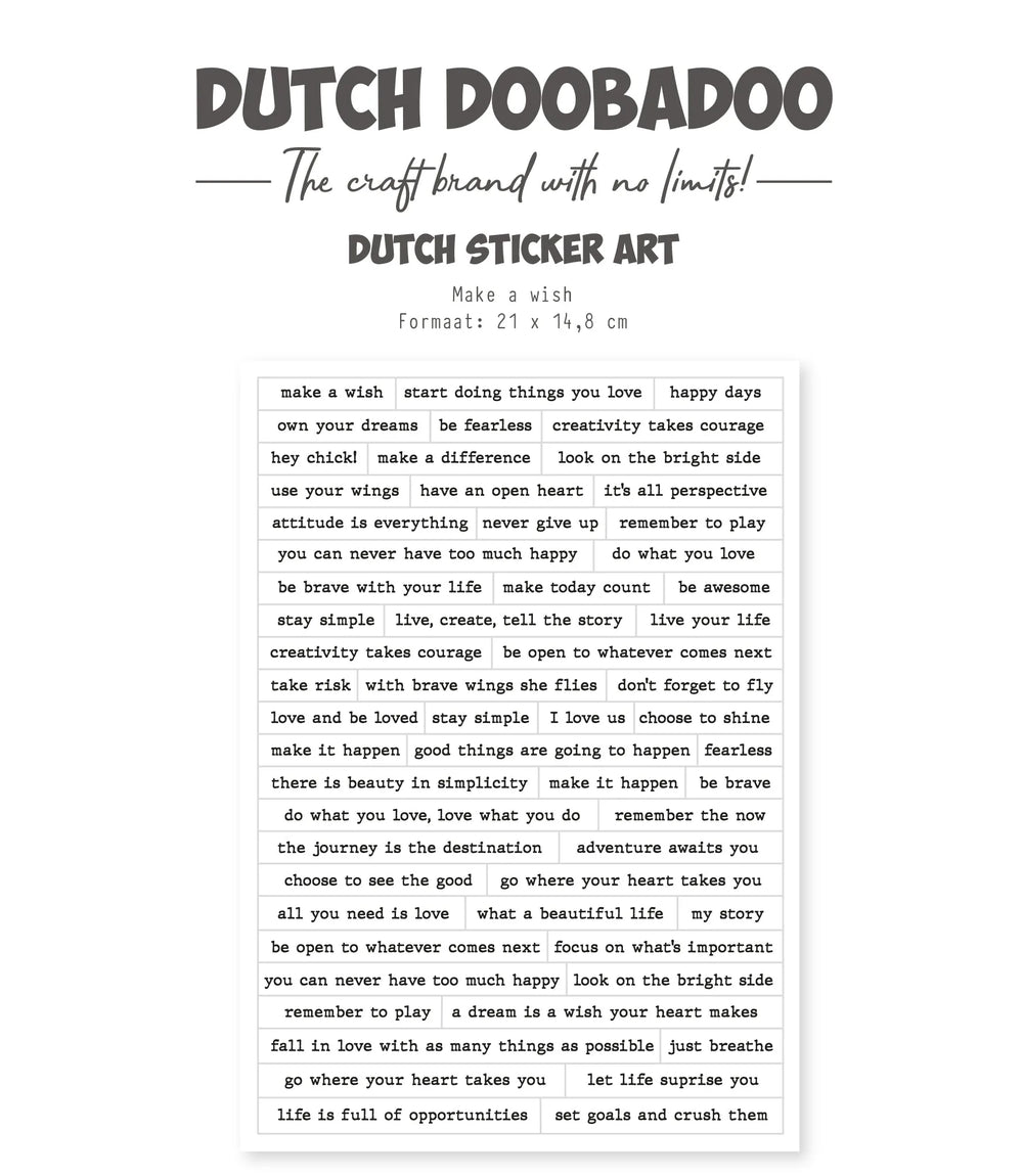 Dutch Doobadoo DDBD Autocollant A5 Joyeuse Printemps 1