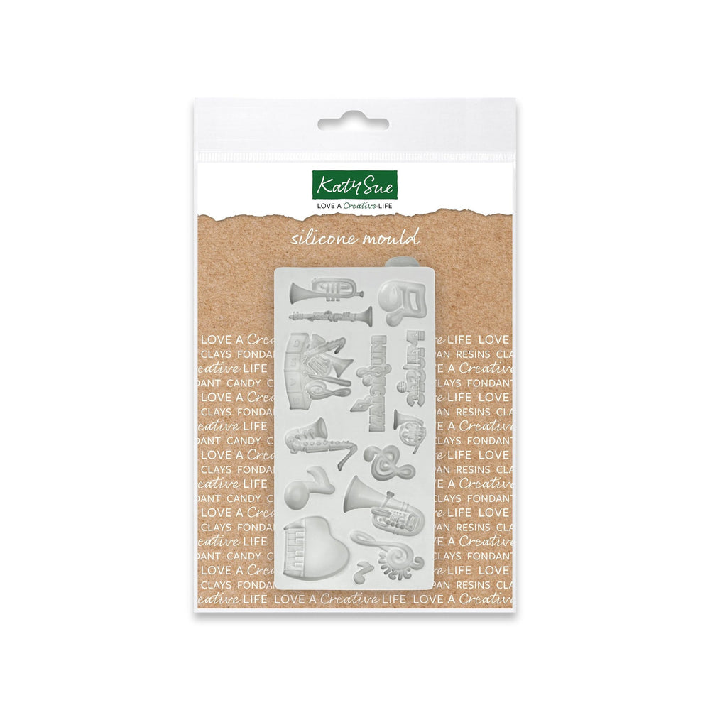 Miniature Music Set Silicone Mould — Ecstasy Crafts