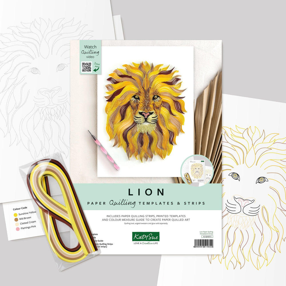 Lion Quilling Template Kit