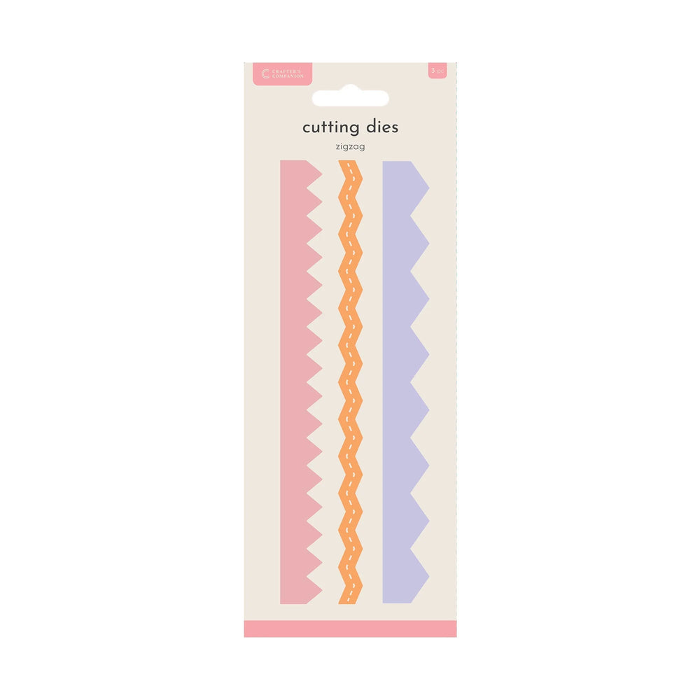 Crafters Companion Pochoir Métallique à Bordure - Zig Zag