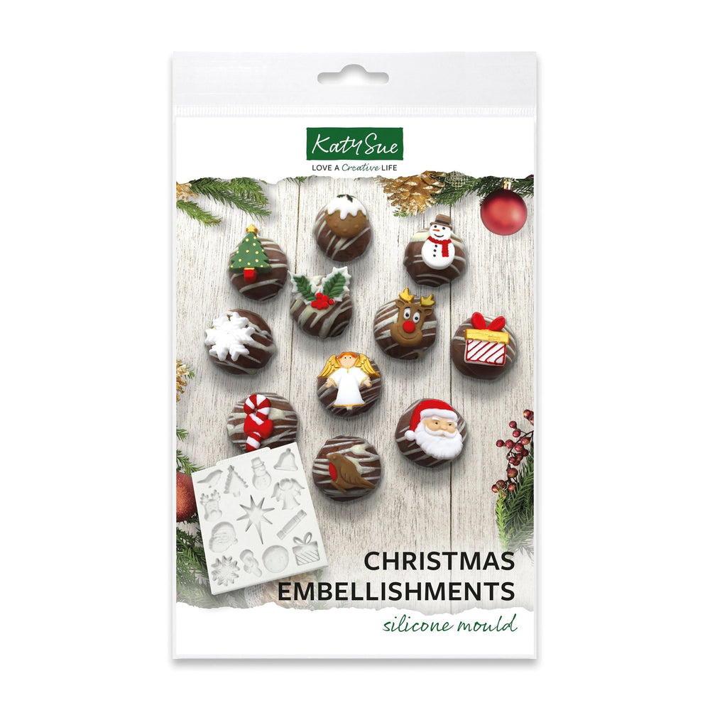 Christmas Embellishments Silicone Mould — Ecstasy Crafts