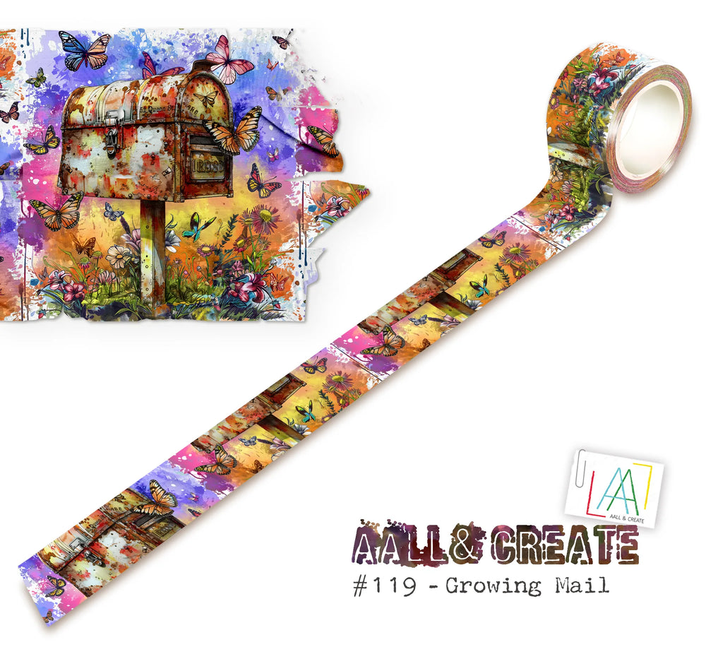 AALL and Create - Ruban washi 25mmx10m - Growing Mail