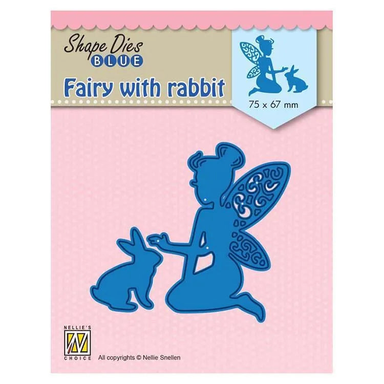 Nellie's Choice : Fée Bleue avec Lapin - Matrices de Découpe