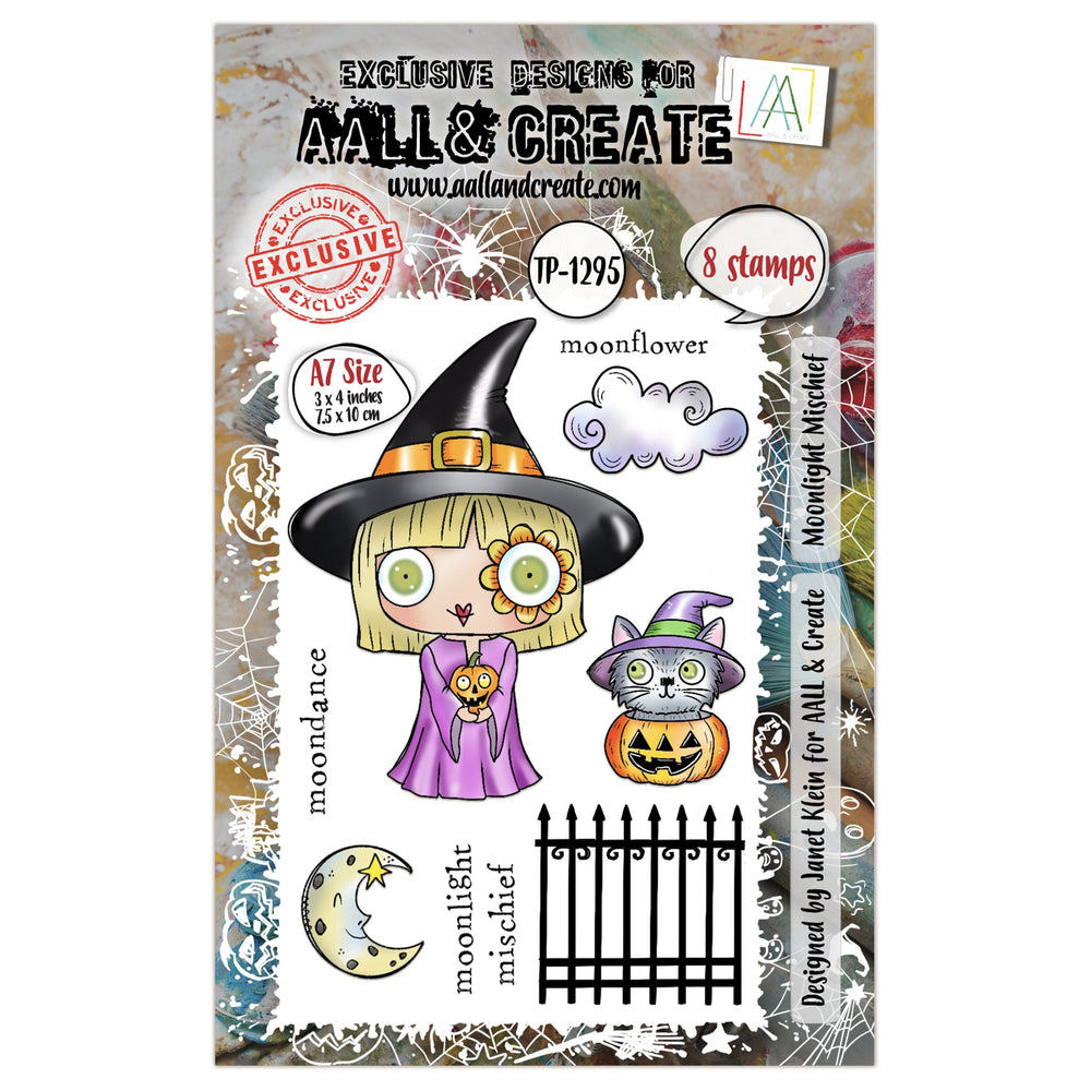AALL and Create - A7 Stamp Set - Moonlight Mischief — Ecstasy Crafts
