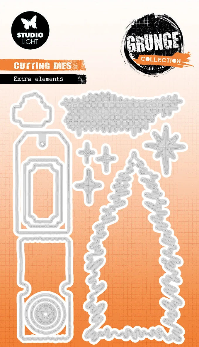 SL Cutting Die Extra Elements Grunge Collection 14 Pieces
