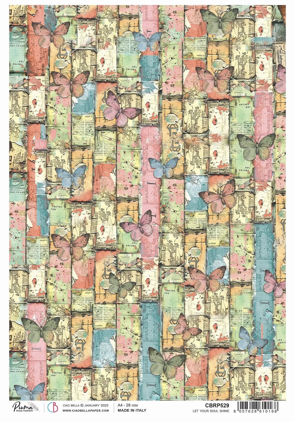 Rice Paper A4 Let your soul shine - 5 Sheets