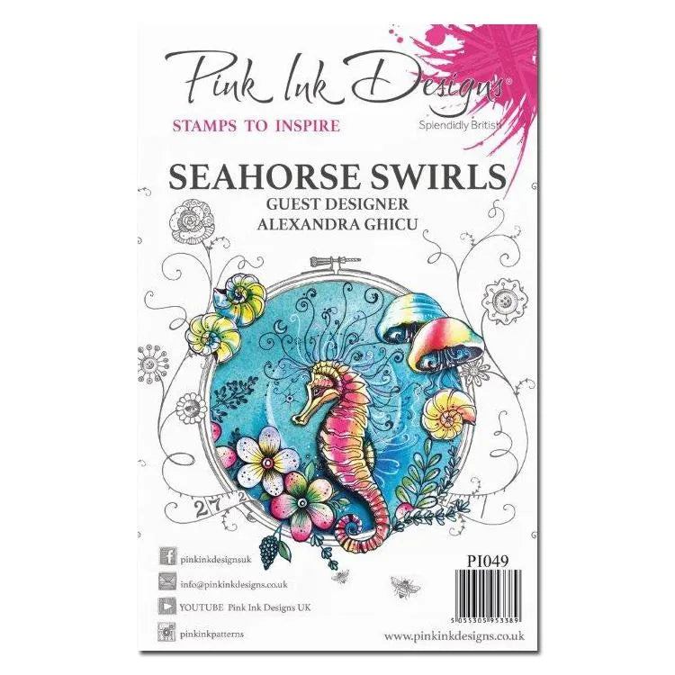 Pink Ink Designs Tampon Transparent Hippocampe Tourbillons