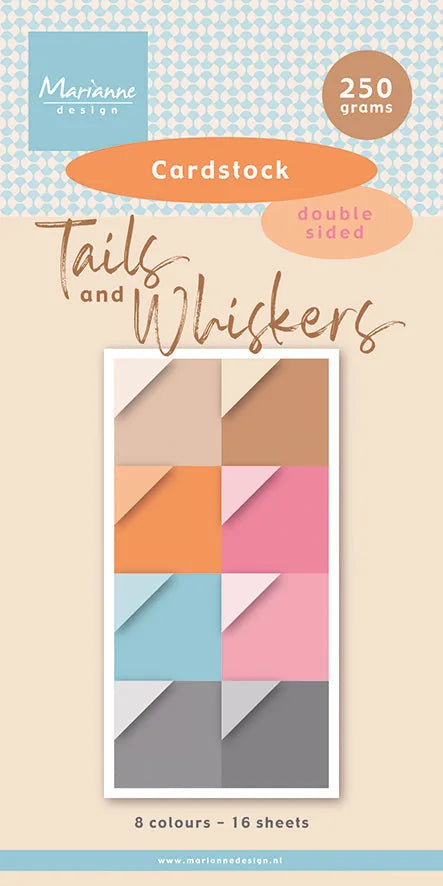 Marianne Design 6x12 Cardstock - Tails & Whiskers