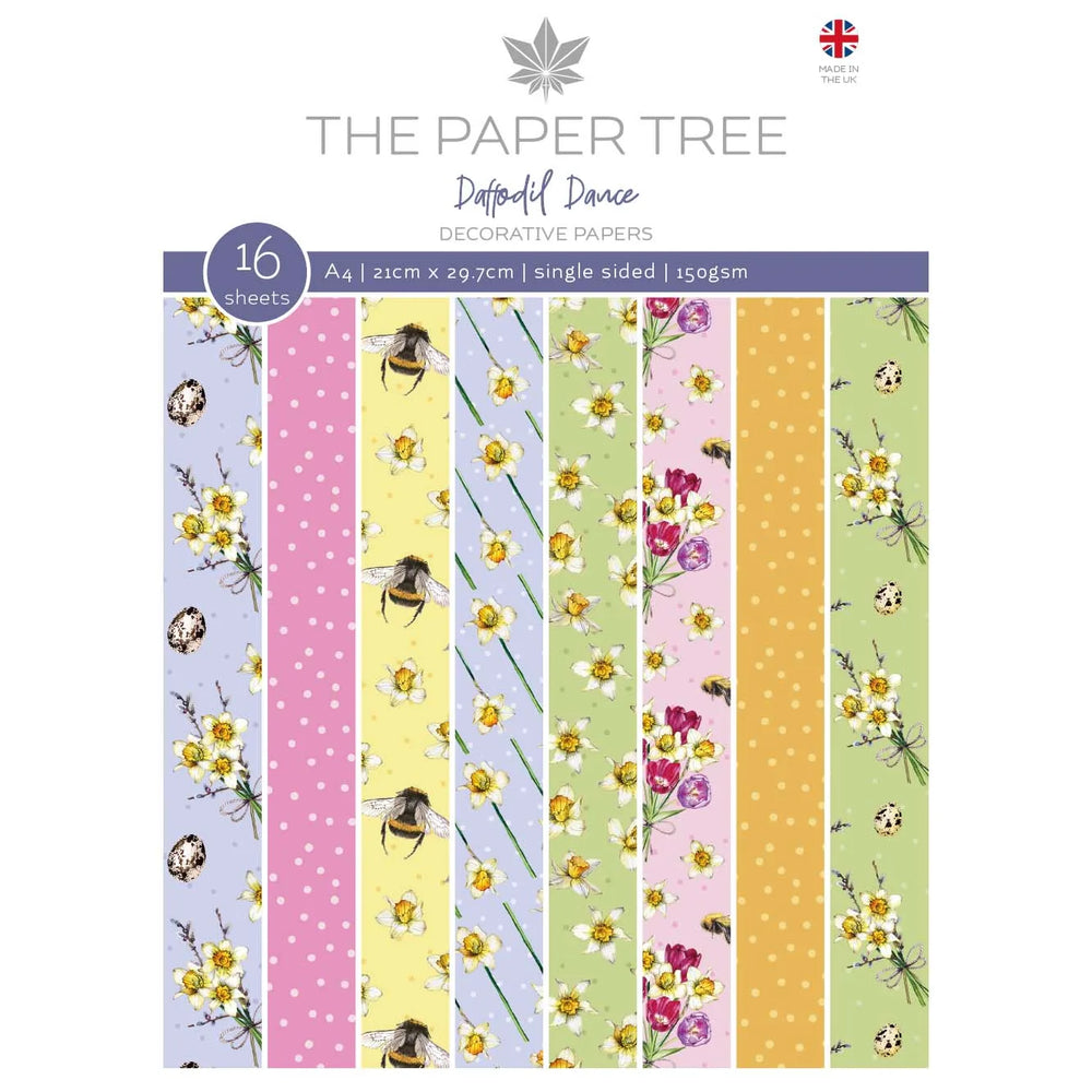 The Paper Tree Daffodil Dance A4 Backing Papers