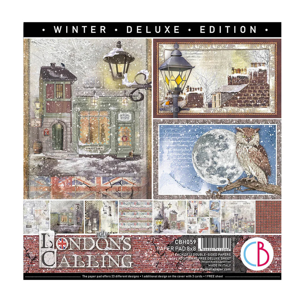 L'appel de Londres Bloc 8x8 12/Paq + 1 feuille de luxe gratuite