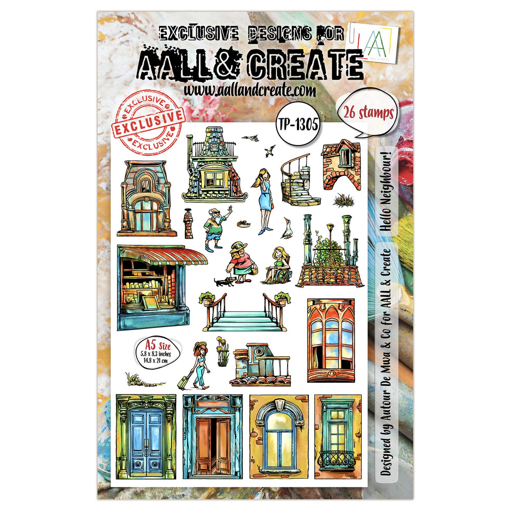 AALL and Create - A5 Stamp Set - Hello Neighbour! — Ecstasy Crafts