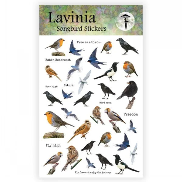 Lavinia Stamps - Autocollants d'oiseaux chanteurs