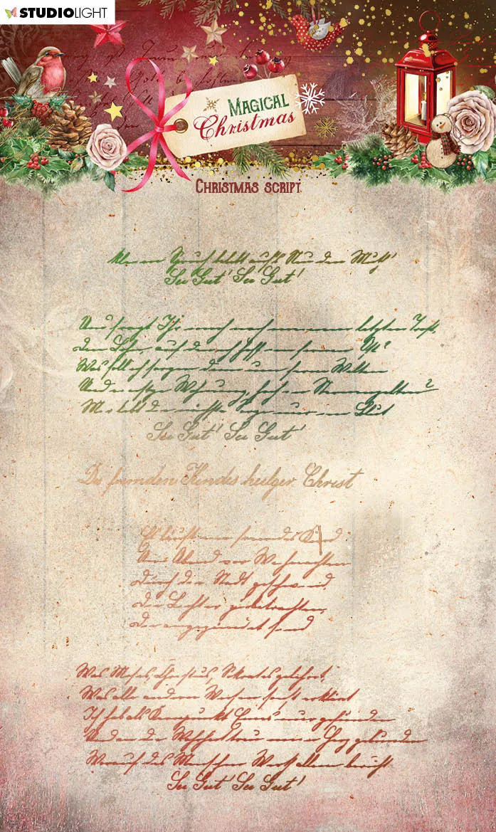 Tampon transparent SL Noël Script Noël Magique 87x129x3mm 1 PC nr.501