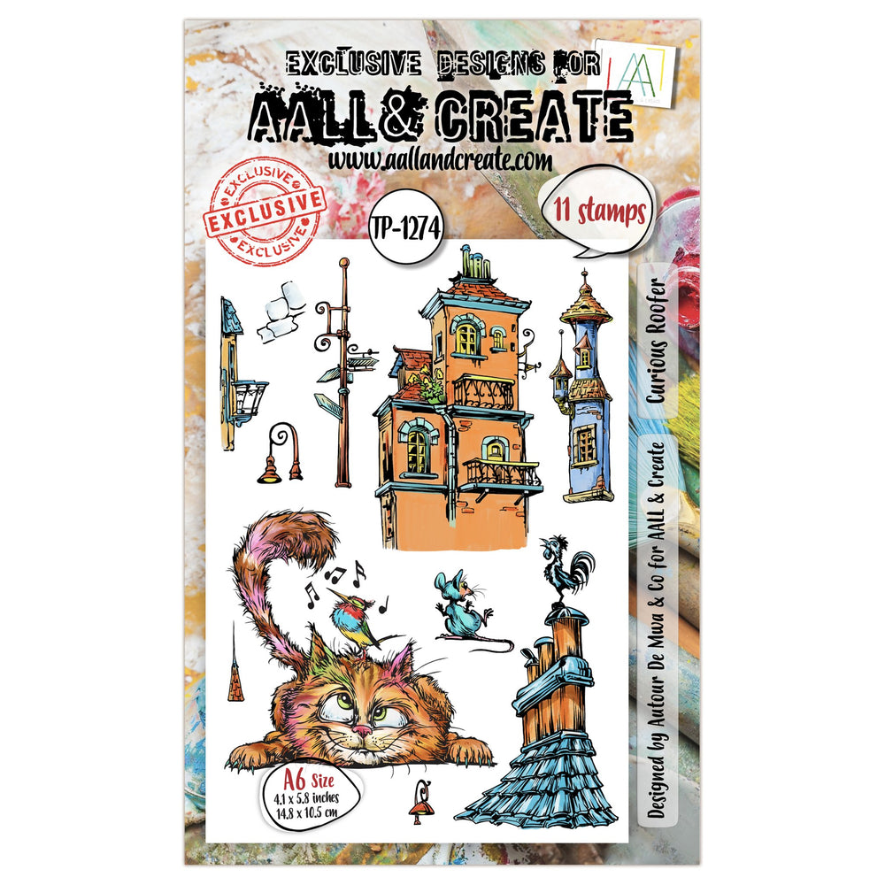 AALL and Create - A6 Stamp Set - Curious Roofer — Ecstasy Crafts