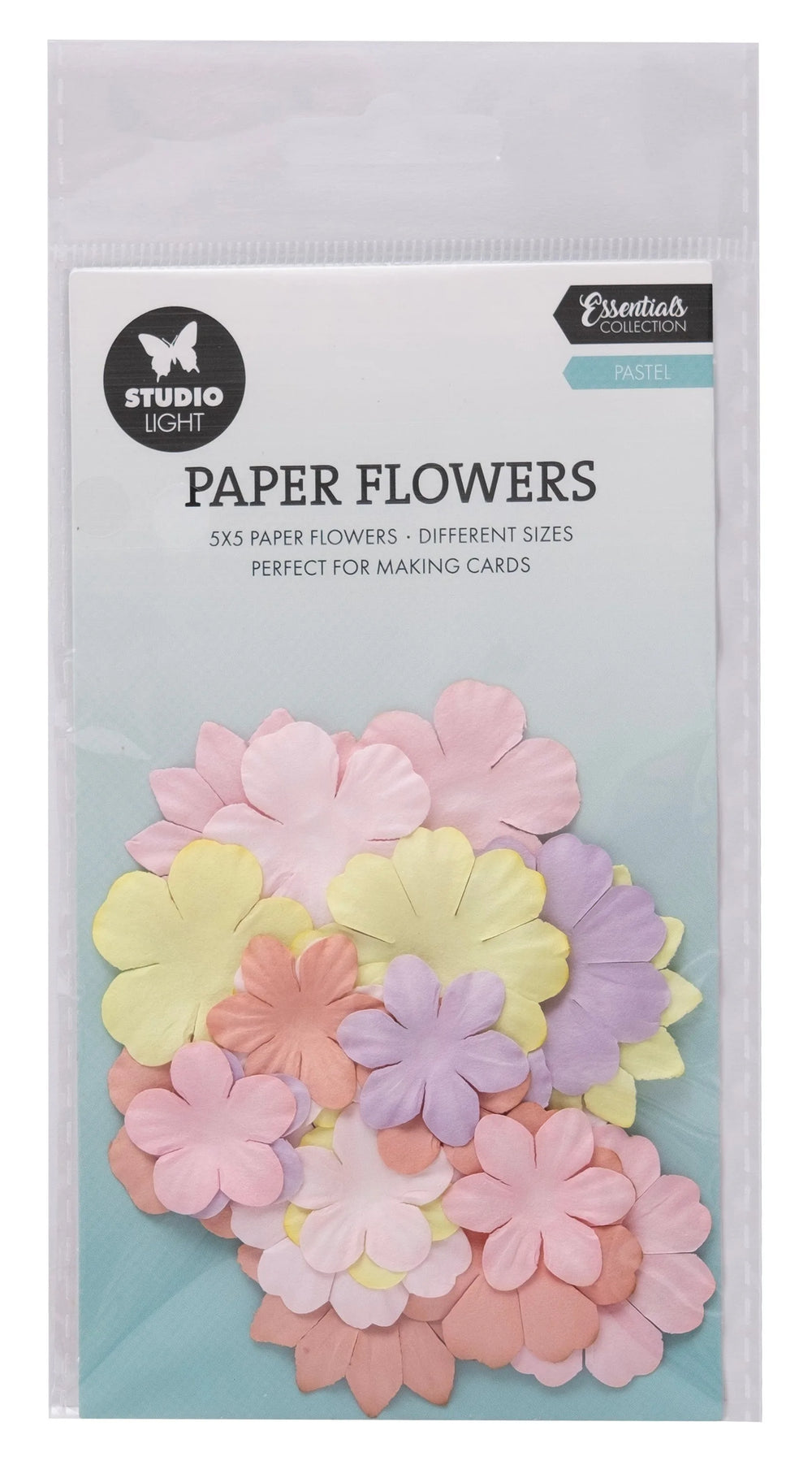 Fleurs en papier SL 25x Pastel Consommables 25 unités