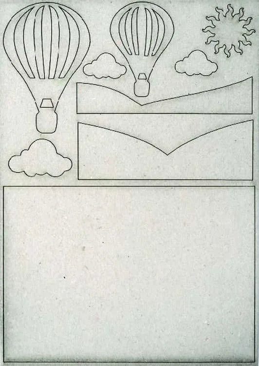 Creative Expressions Pop-ems Scene Hot Air Balloon