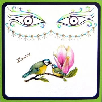 Motif de broderie KC - Masque de bal