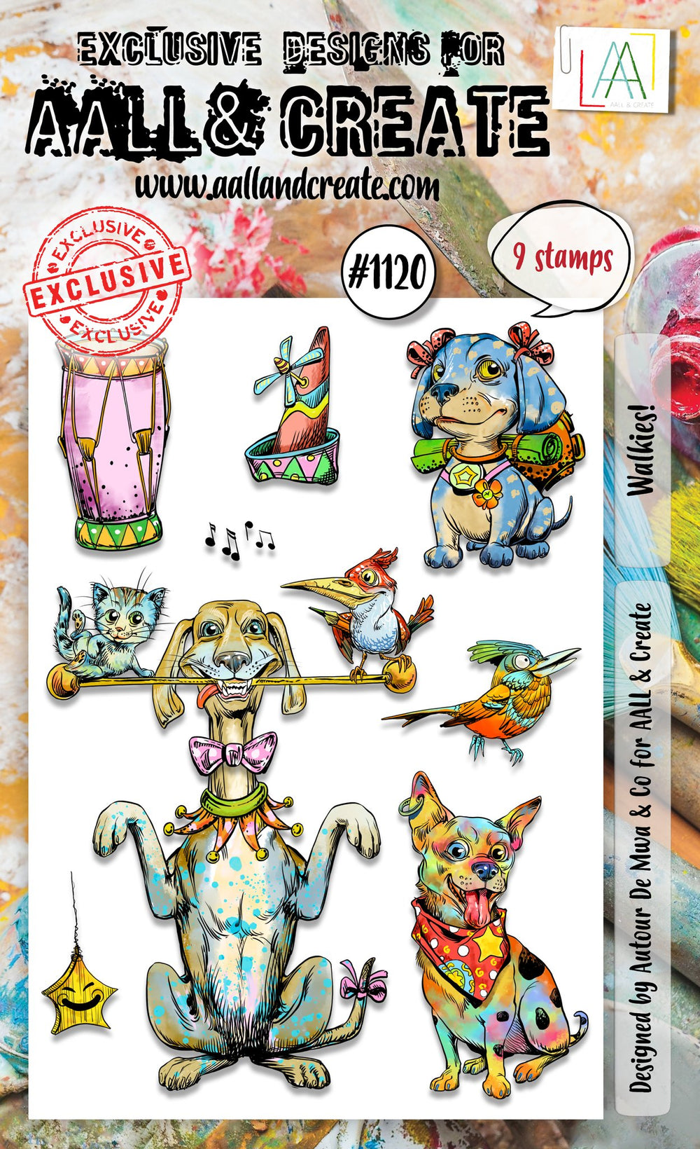 AALL and Create - A6 Stamp Set - Walkies! — Ecstasy Crafts