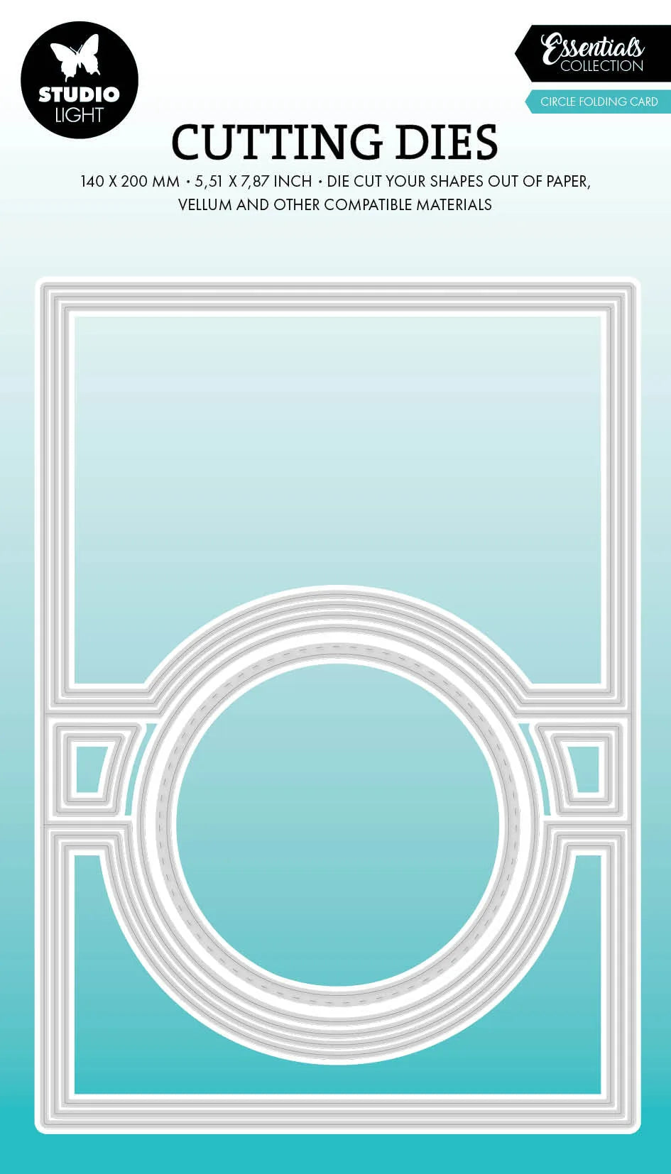 SL Cutting Die Circle Folding Card Shape Essentials 11 PC
