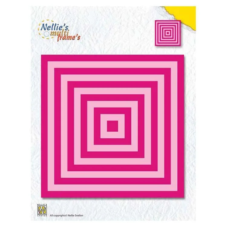 Nellie's Choice Multi Frame Dies XL Straight Square