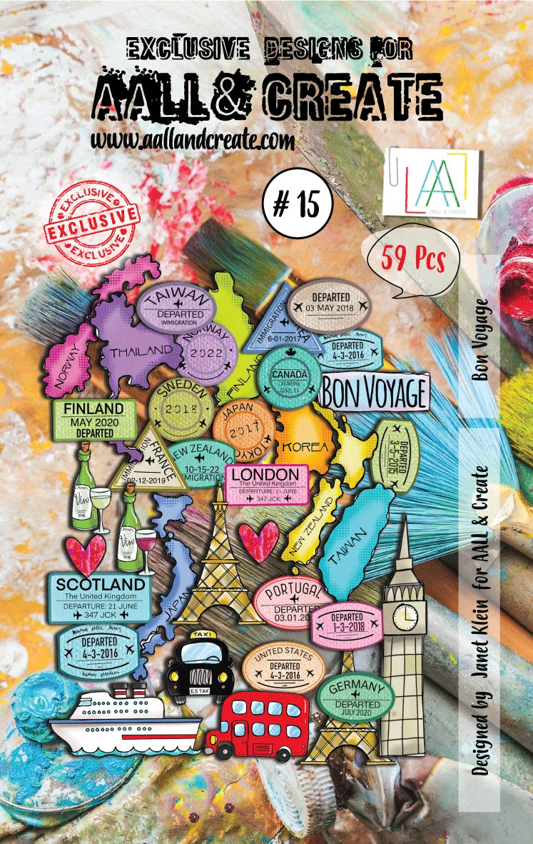 AALL and Create Ephemera - 015 - Bon Voyage
