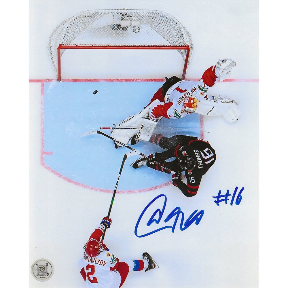 Akil Thomas Autographed Team Canada 2020 World Juniors Golden Goal Aerial View 8x10 Photo — TS Sports Memorabilia