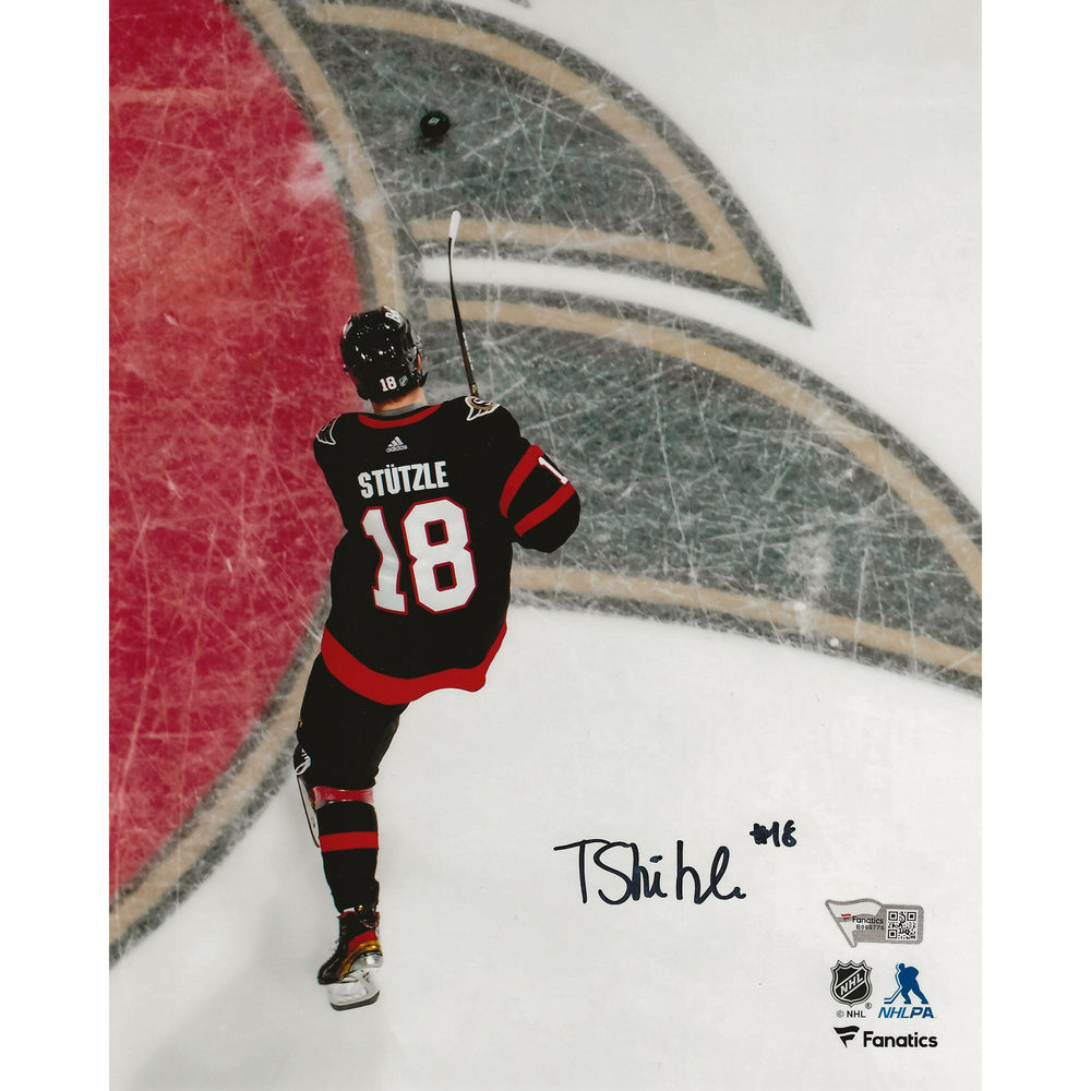 Tim Stützle Autographed Ottawa Senators NHL Debut Aerial View 8x10 Photo — TS Sports Memorabilia