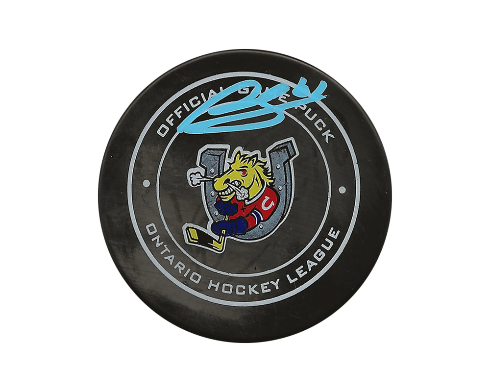 Ryan Suzuki Autographed Barrie Colts Official Game Puck — TS Sports Memorabilia