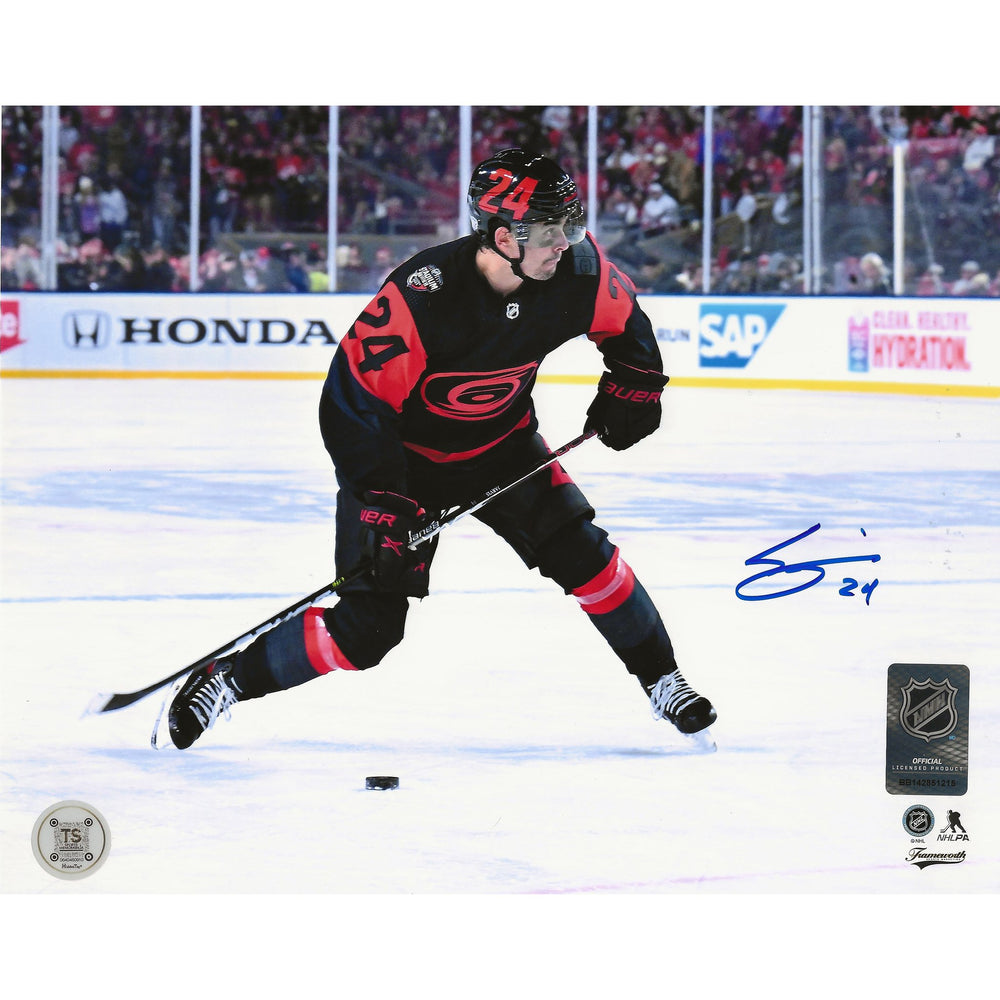 Seth Jarvis Autographed Carolina Hurricanes 2023 Stadium Series 8x10 Photo — TS Sports Memorabilia