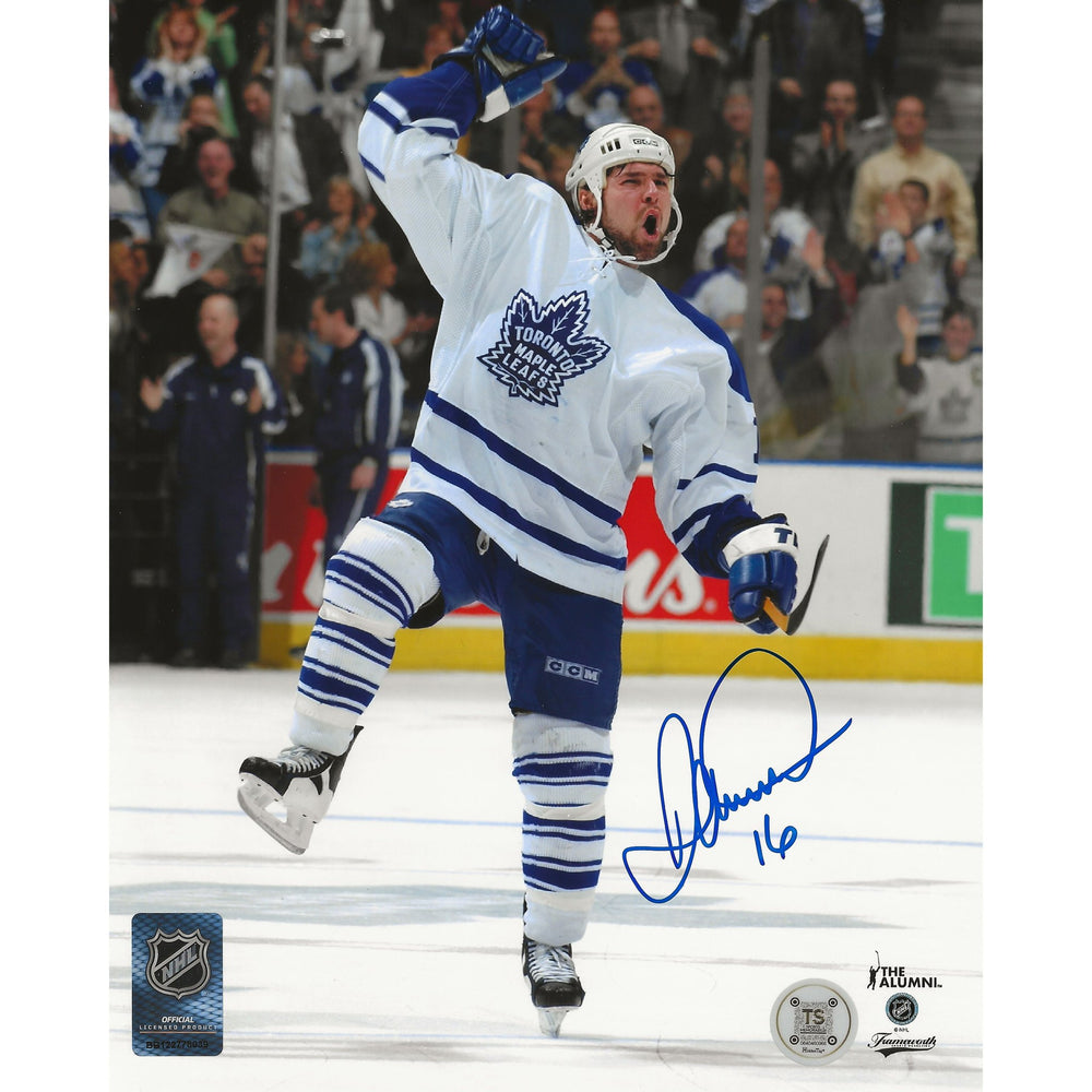 Darcy Tucker Autographed Toronto Maple Leafs Goal Celebration 8x10 Photo — TS Sports Memorabilia