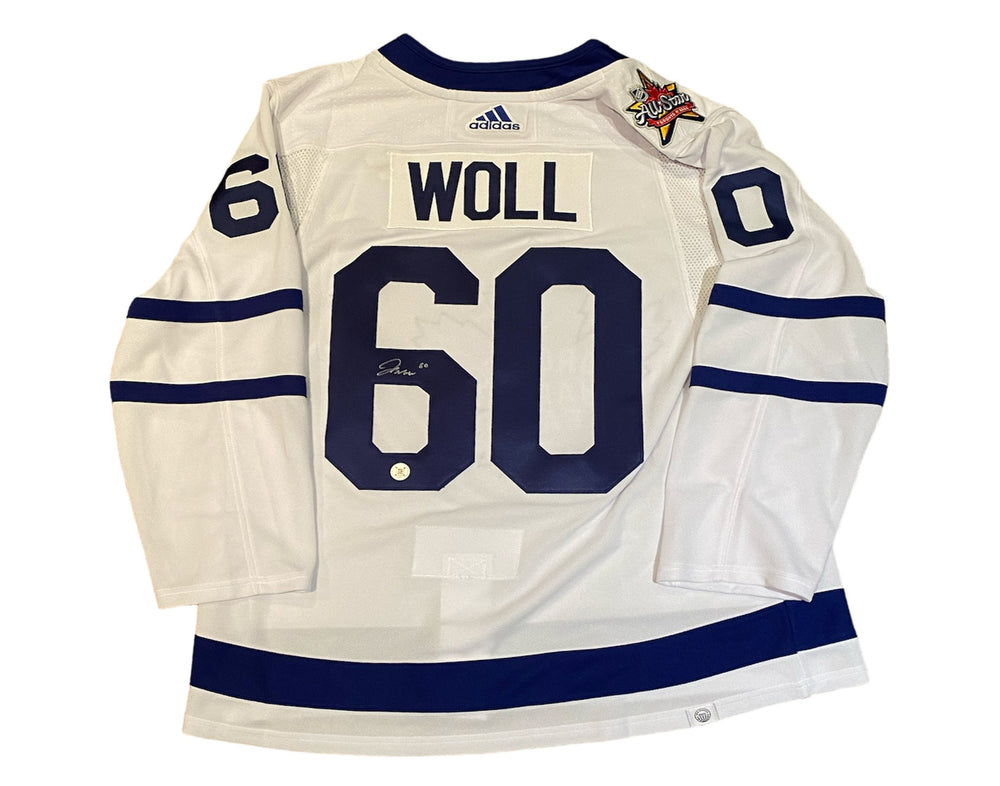 Joseph Woll Autographed Toronto Maple Leafs Away White Adidas Jersey w/ 2024 ASG Patch — TS Sports Memorabilia
