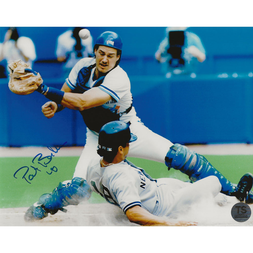 Pat Borders Autographed Toronto Blue Jays Catching 8x10 Photo — TS Sports Memorabilia