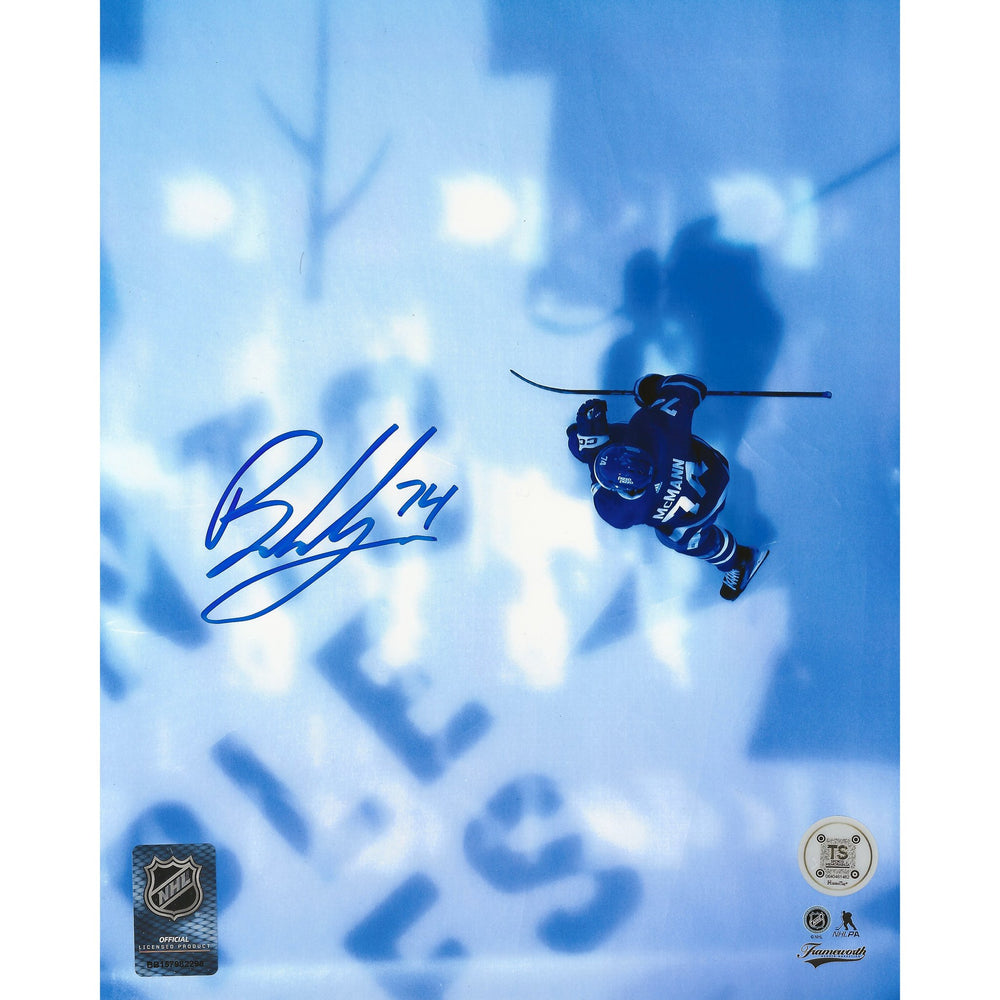Bobby McMann Autographed Toronto Maple Leafs Aerial View 8x10 Photo — TS Sports Memorabilia