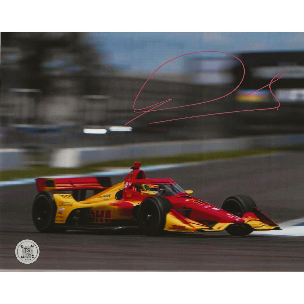 Alex Palou Autographed IndyCar DHL 8x10 Photo — TS Sports Memorabilia