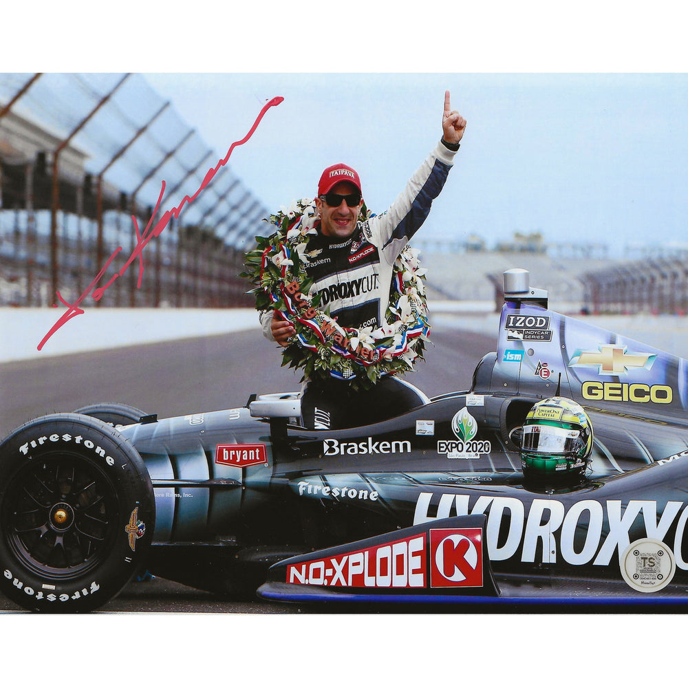 Tony Kanaan Autographed Indianapolis 500 Winner 8x10 Photo — TS Sports Memorabilia