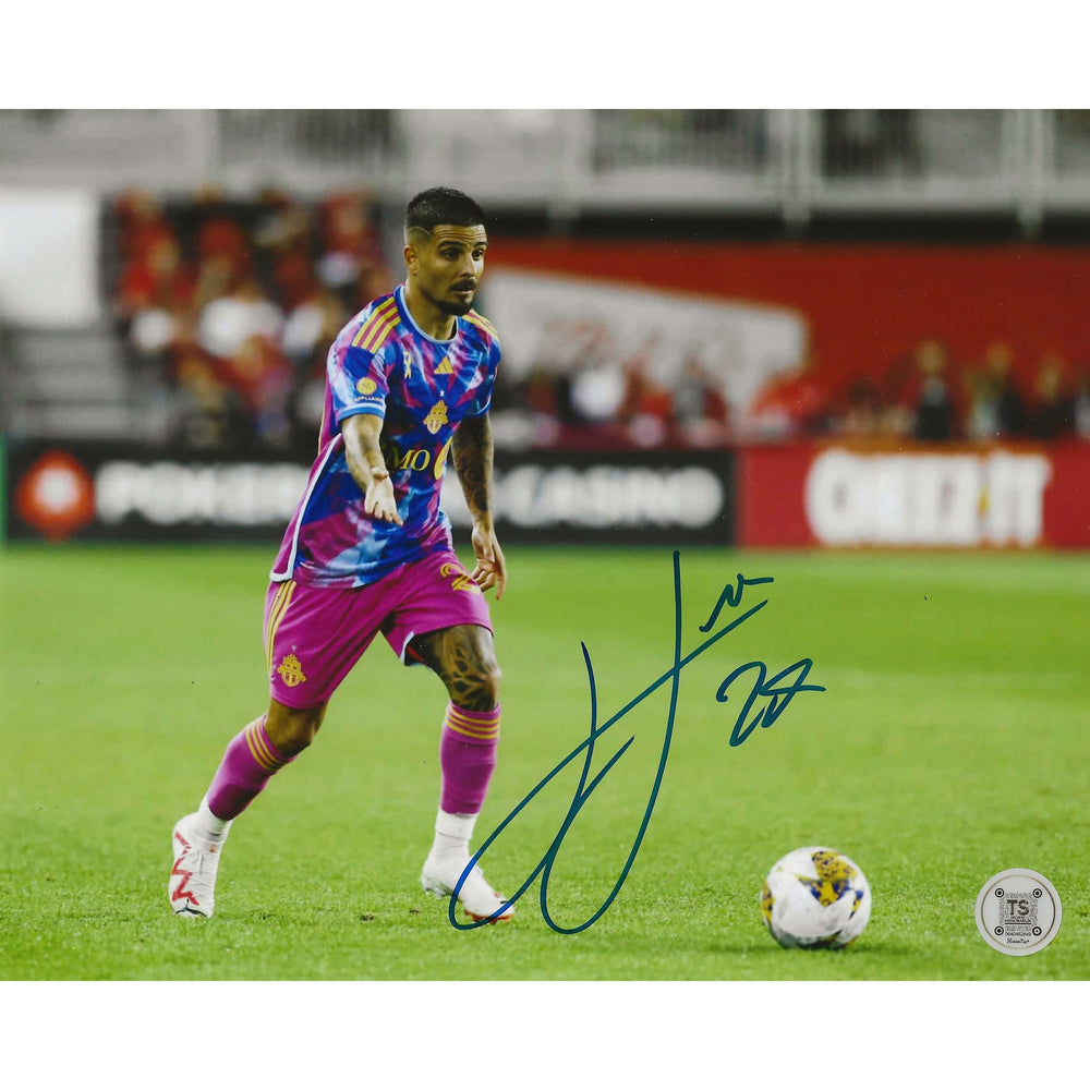 Lorenzo Insigne Autographed Toronto FC Energy Dribbling 8x10 Photo — TS Sports Memorabilia