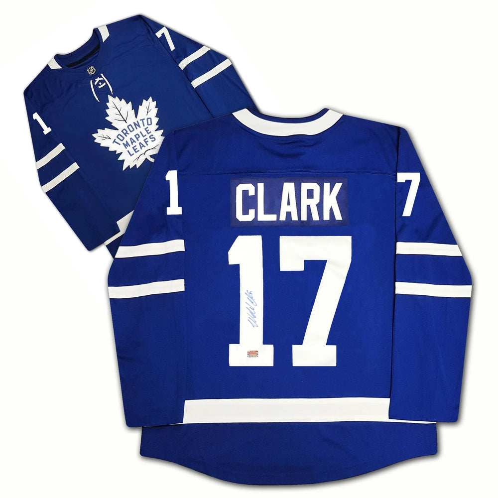 WENDEL CLARK AUTOGRAPHED TORONTO MAPLE LEAFS BLUE JERSEY – SIGNED NHL HOCKEY MEMORABILIA COLLECTIBLE (SIZE L OR XL)