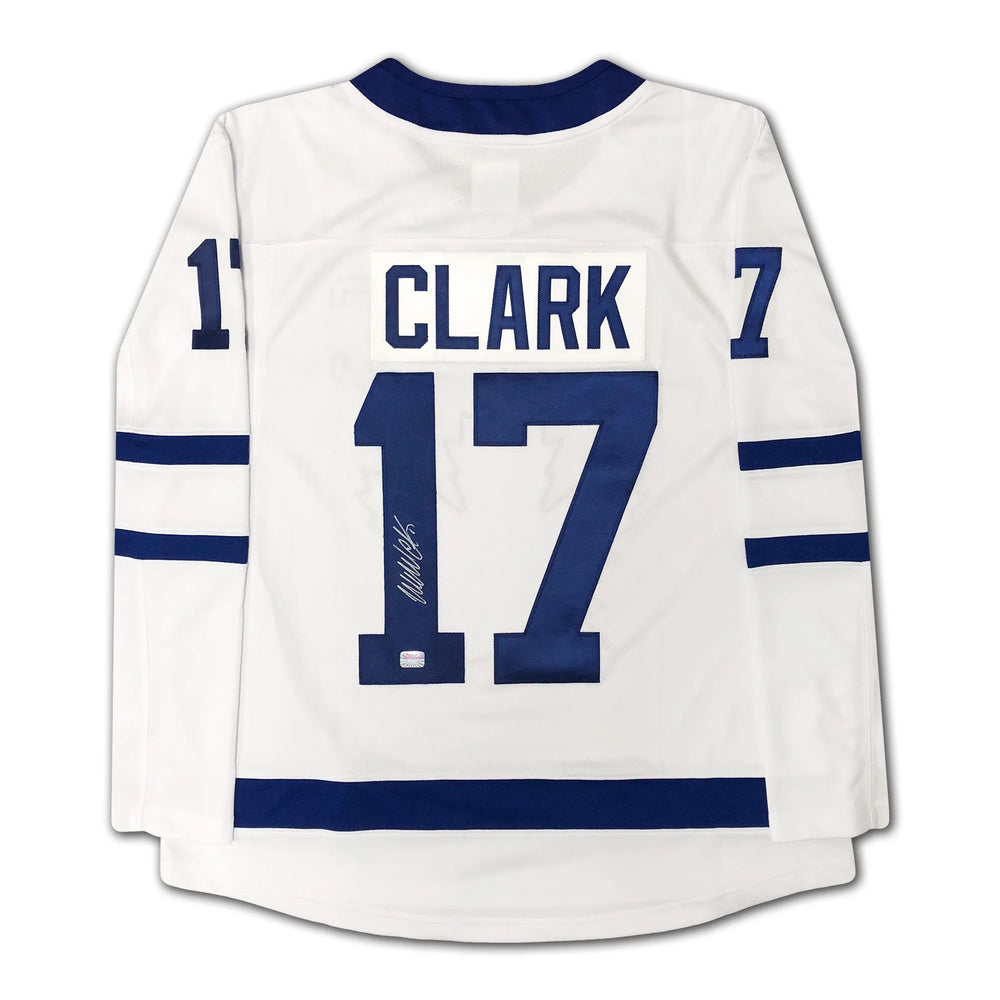WENDEL CLARK AUTOGRAPHED TORONTO MAPLE LEAFS WHITE JERSEY – SIGNED NHL HOCKEY MEMORABILIA COLLECTIBLE (SIZE L OR XL)