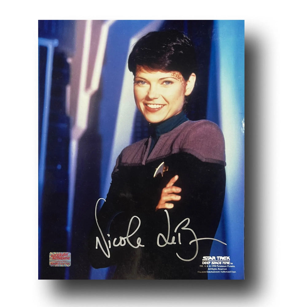 NICOLE DE BOER AUTOGRAPHED DEEP SPACE NINE PHOTO - EZRI DAX 8X10 SIGNED 8X10 PHOTO COLLECTIBLE DISPLAY