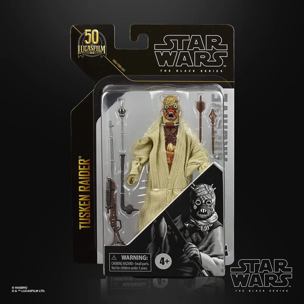 Star Wars The Black Series Archive Tusken Raider Échelle de 6 pouces Star Wars : Un nouvel espoir Figure de l'anniversaire Lucasfilm 50 ans (emballage non conforme)