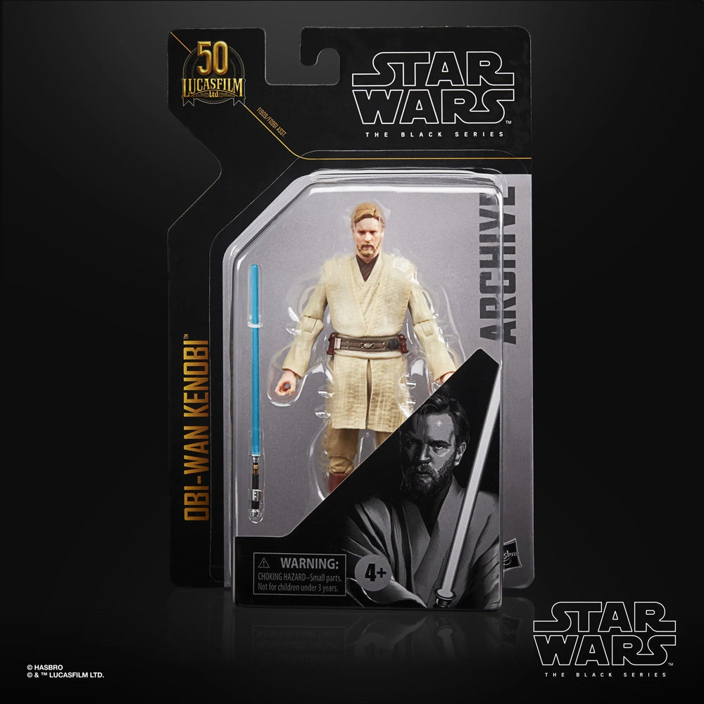 Star Wars The Black Series Archive Obi-Wan Kenobi Star Wars : La Revanche des Sith Lucasfilm 50e Anniversaire Figurine