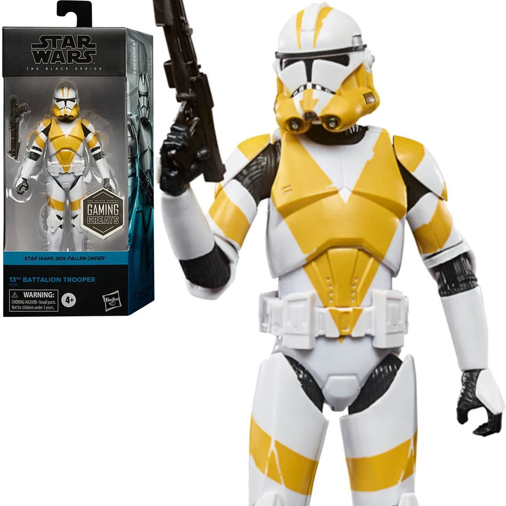 Figurine d'action Star Wars The Black Series Gaming Greats : Soldat du 13e Bataillon, 6 pouces - Exclusivité