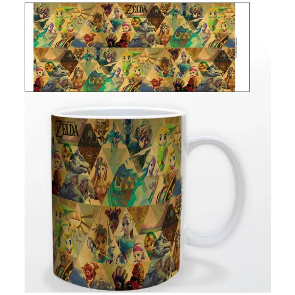 Tasse en céramique "Legend Of Zelda" Montage de personnages 11 oz