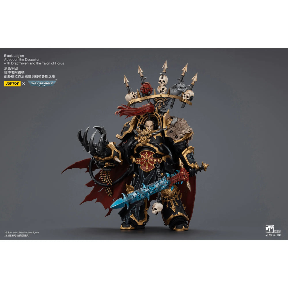 JOYTOY - Black Legion Abaddon the Despoiler with Drach'nyen and the Talon of Horus