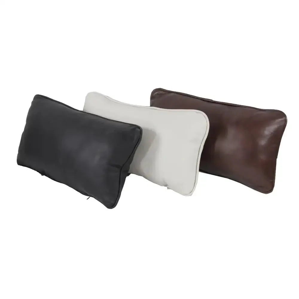 LC-0116 Coussins de dossier pour fauteuil élévateur – Soutien lombaire en cuir pleine fleur de première qualité pour fauteuils inclinables motorisés au Canada