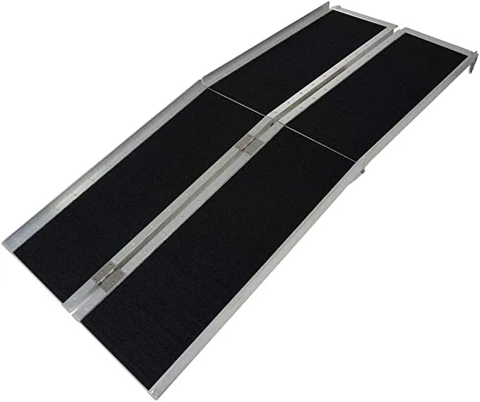 Rampe portable EZ6RGT EZee Life 6 pi - Aluminium pliable, capacité de 600 lb avec bande antidérapante et longerons