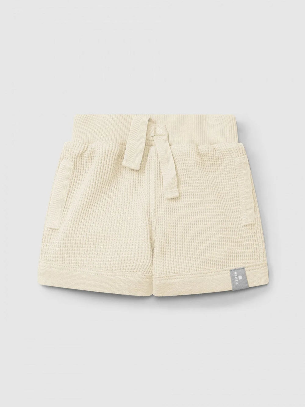 Shorts à enfiler gaufrés | Naturel | Ajusté
