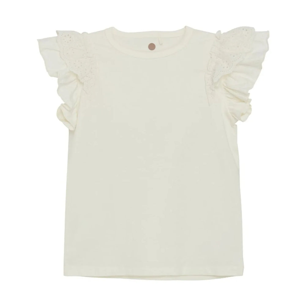 Kid Girl T-shirt SS | Egret | En Fant